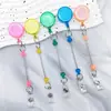 Hebilla de Tirón Fácil con Cuentas para Manualidades Color Transparente Llavero de Insignia con Cuentas Etiquetado de Tarjeta de Trabajo con Insignia de Cuentas Hebilla de Tirón Fácil