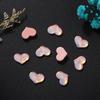 Nuevas joyas de cristal para uñas con forma de corazón de melocotón ancho y moca plana, decoraciones para uñas usables de colores mágicos.