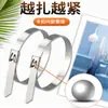Bridas de Acero Inoxidable de Autocierre, Bridas Metálicas Resistentes a Altas Temperaturas, Bridas de Alambre Tipo Hebilla, Bridas para Cables de Puente, Bridas para Cables Marinos