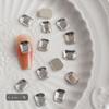 Yiwu mini blanco con forma de diamante de fondo plano diamante mixto de tamaño grande y pequeño en forma de S amor gotas de agua joyería para uñas al por mayor