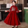 Vestido de Ano Novo infantil vestido de princesa novo apresentador vestido de florista para aniversário apresentação de piano menina vestido estilo chinês