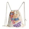 Bolsa de Lona Linda para Mujer 2026 Nueva Bolsa de Cuerda de Dibujos Animados Bolsa Original para Estudiantes Tutorías Mochila Sencilla para Niña Venta al por Mayor
