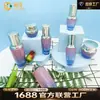 Nuevo Set de Botellas de Vidrio para Cosméticos Botella Negra Pequeña Botella de Vidrio Reenvasada para Esencia Gradiente Botella Portátil para Crema de Cuidado de la Piel