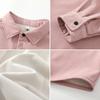 Camisa de Manga Larga de Terciopelo Color Sólido Piel de Durazno Forrada de Polar Cálida Holgada Casual Talla Grande para Hombre 2025 Nuevo Estilo Transfronterizo