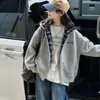 Abrigo de Otoño para Niñas 2026 Nuevo Estilo Coreano Moda Mediano y Grande Ropa de Otoño para Niños Sudadera con Capucha Cardigan para Niñas
