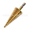 Broca Escalonada de 4-25 mm Mango Hexagonal Ranura Recta Broca Escalonada Titanizada Broca Pagoda Multidiámetro Expansor de Abertura de Placa Delgada