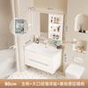 Lavabo de cerámica de gran diámetro combinación de mueble de baño lavabo grande lavabo cerámico integrado lavabo oceánico tamaño grande lavabo de vientre para baño