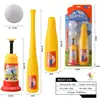 Lançador de beisebol infantil transfronteiriço brinquedo catapulta de pressão controle remoto elétrico tee treinamento de beisebol esportes
