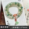 Em estoque Dropshipping Ornaments de Mão Masculinos de Raiz de Bodhi Natural Wenge Tocável Pulseira de Mão Feminina Douyin Transmissão ao Vivo Venda Quente Cordão de Mão de Bodhi Verde