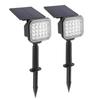 Lámpara de Suelo Solar Popular Transfronteriza Plegable Impermeable para Exterior Patio Césped Foco Solar Integrado