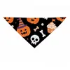 Pañuelo para mascotas transfronterizo estilo calabaza de Navidad Halloween accesorio para perro bufanda triangular lindo y adorable bufanda para el cuello de gato