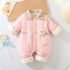 Mono de algodón fino con dibujos de cordero para niños y niñas, acolchado de algodón, para recién nacidos, traje de escalada de invierno de luna llena.
