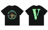 Camiseta de Manga Corta para Hombre 2024 Mismo Estilo que Wang Yibo Oversize Unisex Pareja Colaboración con Amazon Big V Verano