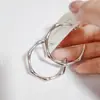 Oferta especial em novos brincos femininos simples em formato de coração, requintados e versáteis, alta qualidade, estilosos, brincos de aço titânio famosos na internet, que não perdem a cor