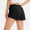 Pantalones Cortos de Tenis para Mujer Yoga Falso de Dos Piezas Secado Rápido Transpirables Sueltos Fitness Running con Bolsillo de Solapa Pantalones 12425