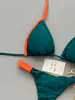 2026 Nuevo Bikini Sexy Transfronterizo Europeo y Americano con Bloques de Color, de Atar al Cuello, Push-Up, de Venta Caliente Amazon Ropa de Baño para Mujer