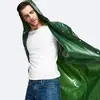 Poncho impermeável longo de corpo inteiro para homens em PVC, com bateria, para moto, unissex adulto, à prova de tempestade, para entrega, capa de chuva de tendão de boi