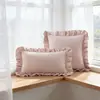Fronha de veludo franzido Amazon transfronteiriça, almofada de sofá de alta qualidade, almofada decorativa para sofá de sala de estar