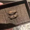 Anel de Folha Popular do Xiaohongshu para Mulheres, Luxo Leve, Sensação Exquisita e de Alto Padrão, Anel de Ramo de Oliveira, Anel de Cauda Aberta com Zircônia Vintage