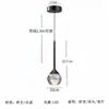 Lámpara de Sala de Estar Creativa para Apartamento Luz Colgante de Luna de Cristal para Escalera de Dúplex, Lámpara de Techo Pequeña Minimalista Moderna para Loft, Estilo Popular de Celebridad de Internet