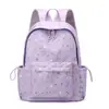 Mochila de Viaje Ligera de Gran Capacidad Mochila Escolar Simple Dulce Mochila Azul Claro con Estampado de Estrellas para Niñas Fresca