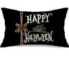 Funda de Almohada Personalizada de Calabaza Original Europea y Americana para Halloween Decoración de Sala de Estar Sofá Funda de Cojín Lumbar