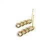 Aretes Chapados en Oro de 14K que Conservan el Color Latón Aretes de Cadena con Borla Chapada en Oro Accesorios Materiales para Aretes Semi-Terminados Hechos a Mano DIY