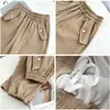Overoles de Paracaídas Americanos Primavera y Otoño Nuevos Pantalones Rectos Ajustados de Cintura Alta para Mujer Pantalones Anchos Casuales Sueltos para Mujer