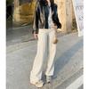 885 Tiro No Real Casual Calle Coreana Base Pierna Recta Denim Modificado 2022 Nuevo Aspecto Alto Ajustados Pantalones de Pierna Ancha