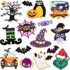 Pegatinas de tela bordadas con tema navideño, pegatinas de parche de manzana de dibujos animados, material de polvo brillante, ardilla pequeña, logotipo bordado de computadora, venta al por mayor