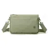 Bolso Cuadrado Pequeño Multicapa Ligero Versátil para Mujer Bolso Cruzado Simple de un Solo Hombro Bolso Debajo del Brazo Bolso de Viaje Casual de Tela para el Trabajo