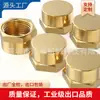 Tapón Interno de Latón Cobre Puro 1/8Npt-3/4Npt, Rosca Interna Estándar Americano Rosca Npt Hilo de Cobre, Tapón de Cobre en Stock