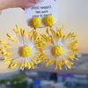 Pendientes Colgantes de Flor Dopamina Primavera y Verano Pendientes de Botón Dulces Simples Versátiles Pendientes de Nicho Simples de Alta Gama Venta al por Mayor