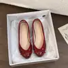 Zapatos cómodos de mujer estilo dulce con lazo, zapatos de ballet 2026 otoño que aumentan la altura, zapatos de hada, elegantes zapatos de noche