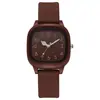 Nuevo reloj cuadrado pequeño de color gelatina transfronterizo con correa de silicona, reloj de cuarzo estilo ins, reloj de pulsera silencioso para exámenes de estudiantes, al por mayor