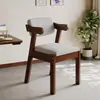 Mesa y Silla de Madera Maciza Silla de Comedor Hogar Taburete Sencillo Oficina Estudio Sedentario Computadora Cómoda Silla con Respaldo para Mahjong