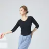 Traje de Baile Top para Mujer Cuello en V Aspecto Delgado Traje de Baile Clásico Danza Moderna Estilo Nacional Nuevo Ropa Traje de Práctica de Baile para Adultos