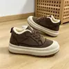 Zapatos de Algodón para Hombre de Invierno con Forro de Felpa Engrosada, Botines Cortos Casuales de Punta Redonda, Suministro Mayorista para Transmisiones en Vivo de Comercio Electrónico