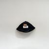 Gorro de pescador con visera de borde suave, letra de oso lindo, para niños, primavera y otoño, para viajes de bebés, con ala grande, protección solar