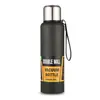 Termo de acero inoxidable 304 de alta gama, todo de acero, para deportes al aire libre, con separación de té y agua, anticaídas, portátil, botella de agua de gran capacidad