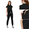 Traje de uniforme médico elástico para talla grande, cuello en V, elástico, secado rápido, bordado personalizado, elasticidad en cuatro direcciones, estilo europeo y americano, uniforme de médico de dos piezas