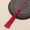 Marcador de Libros con Borla de Nudo Chino Hecho a Mano Estilo Antiguo Colgante de Borla Linterna Ventilador Pequeño Vertical Colgante Decoración
