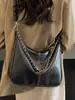 Yuezhi 2026 principios de otoño nueva moda vintage bolsa de mano de gran capacidad bolsa de hombro cruzada versátil bolso de cadena para el hombro