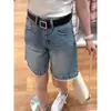 Nuevos shorts de mujer con ribete de encaje para el verano, marca de moda, diseño fino, corte recto de nicho, talla grande, casual deportivo, hasta la rodilla