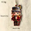 Colgante Nuevo de Madera Transfronterizo Muñeco Árbol de Navidad Colgante Pequeño Ángel de Navidad Campana Guirnalda Colgante Decorativo