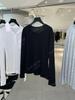 Yuran 26 Estilo Novo de Início de Primavera Camisa Henley de Linho e Algodão com Gola Henley Corte Reto Solto Relaxado Ombro Caído Manga Longa