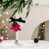 Novas Decorações de Natal Laço de Natal Pingente de Sino Decorações de Árvore de Natal Pingente de Cena Atmosférica