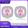 Brincos Quadrados Largos Geométricos de Girassol Simples Tendência Nacional Celebridade da Internet Aliexpress Joias para Orelha de Meninas com Diamante Rosa