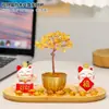 Decoraciones para la entrada, decoración para inauguración de casa, gato de la fortuna, árbol del dinero, decoración para apertura de casa nueva, regalo, decoración para la entrada de la casa y el estudio