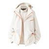 Chaqueta Talla Grande para Mujer Woodpecker 2025 Nueva Ropa de Montañismo para Exteriores a Prueba de Viento e Impermeable Tres en Uno Primavera y Otoño